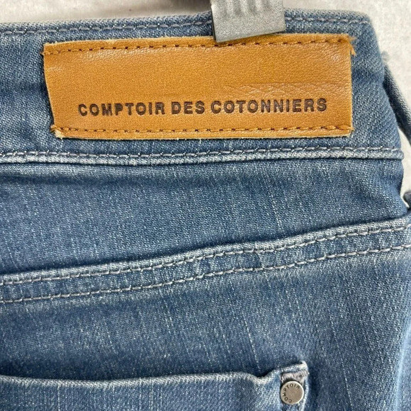 Comptoir Des Cotonniers Jeans Sz 26 Blue Skinny Low-Rise Stretch Denim - Picture 10 of 12